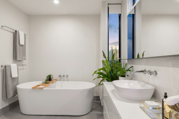Renovated bathroom interior